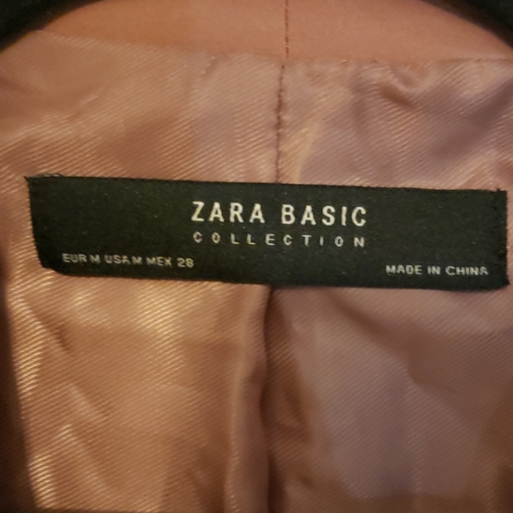 ZARA Basic Light Pink Blazer - Picture 3 of 4